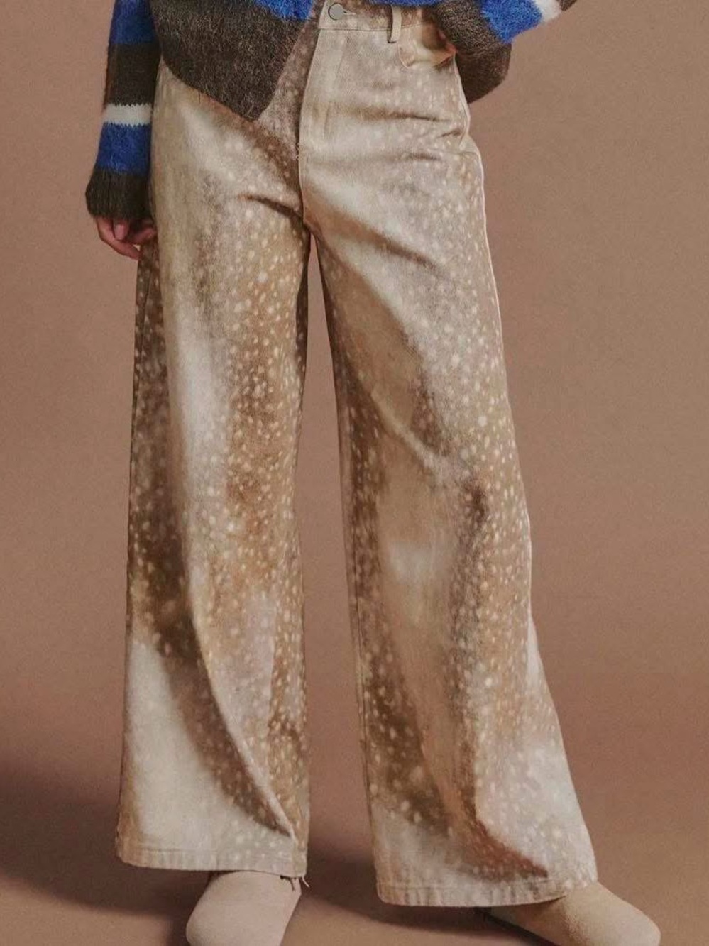 Muy Muy High-Rise Wide-Leg Printed Jeans